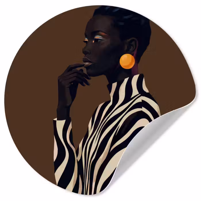 Behangcirkel - Vrouw - Portret - Modern