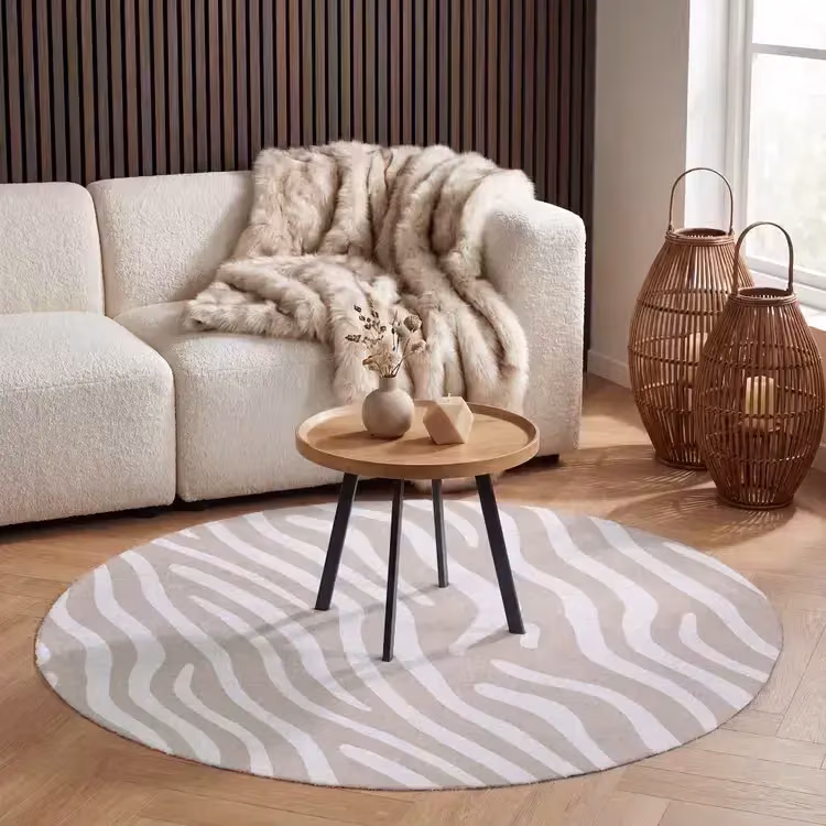 Vloerkleed - Abstract - Zebra - Beige