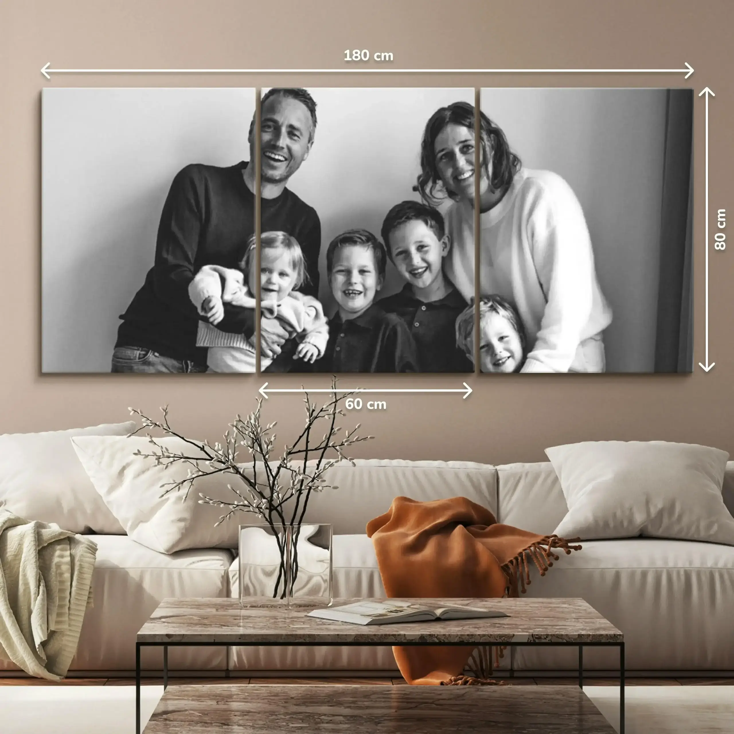 Canvas drieluik - 180x80 cm