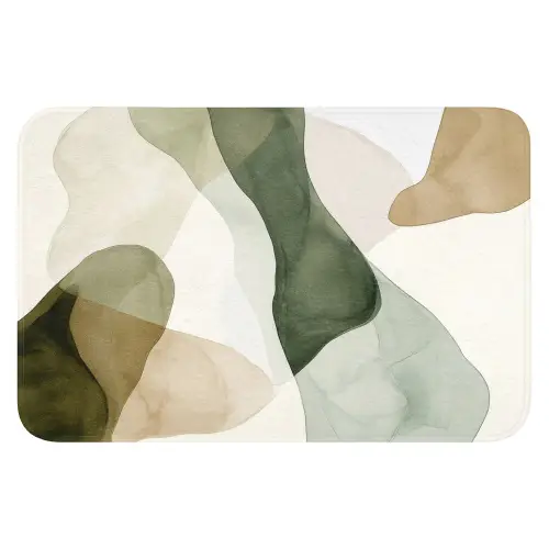 Japandi - Abstract - Groen WCmat klein -3d