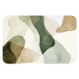 Japandi - Abstract - Groen WCmat klein -3d