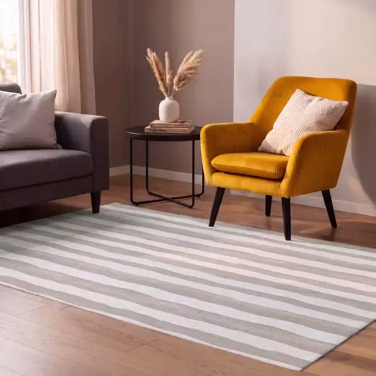 Vloerkleed - Minimalistisch - Strepen - Beige